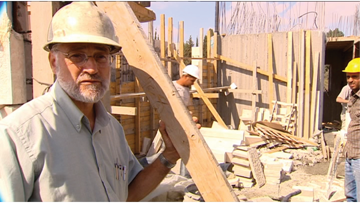 News from Home: Amos Gitai talks with Steve Levy on the building site about the current situation in Israel.